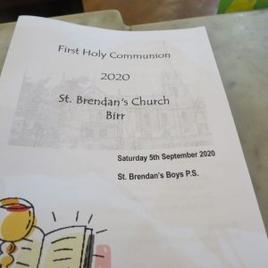 First Communion 2020 – St. Brendan’s Boys P.S. – September 5th