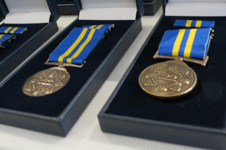 Celebrating 100 years of An Garda Siochana, Saturday October 15th - Presentation of Service Medals to Retired Members Emmett Square, Dooleys Hotel