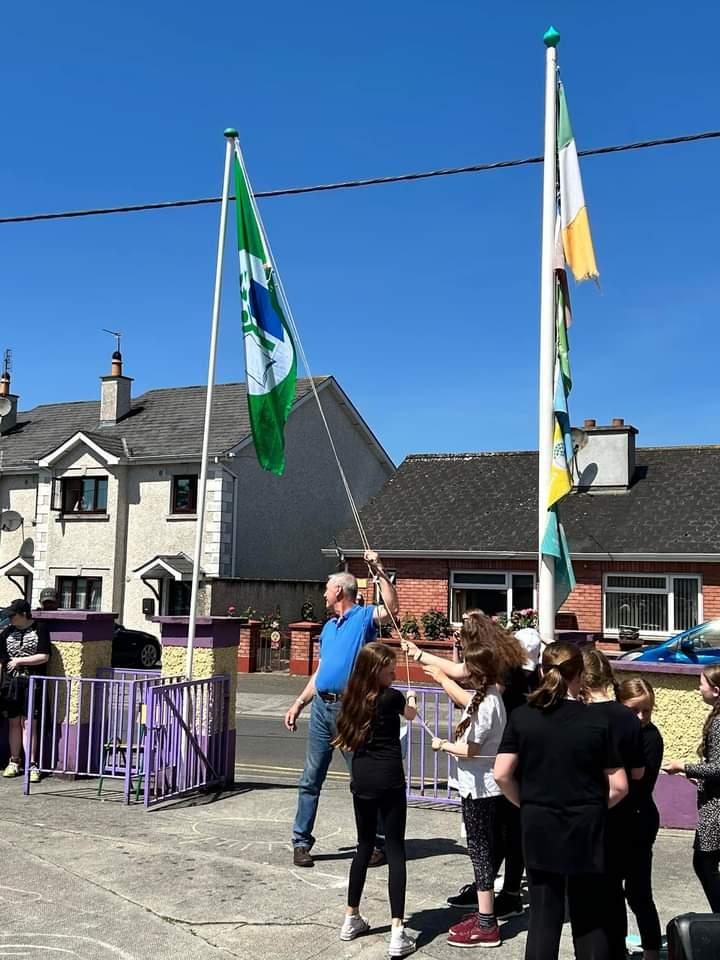 Congratulations to Mercy Primary School for raising their sixth Green Flag An Taisce The National Trust for Ireland - Global citizenship - litter and waste.
