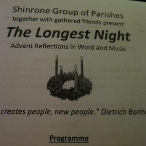 St. Marys Church of Ireland Service Longest Night 21st December 2023
