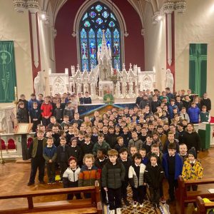 St. Brendan’s P.S. celebrating Catholic Schools week with Fr. Arnold Thursday 25th January
