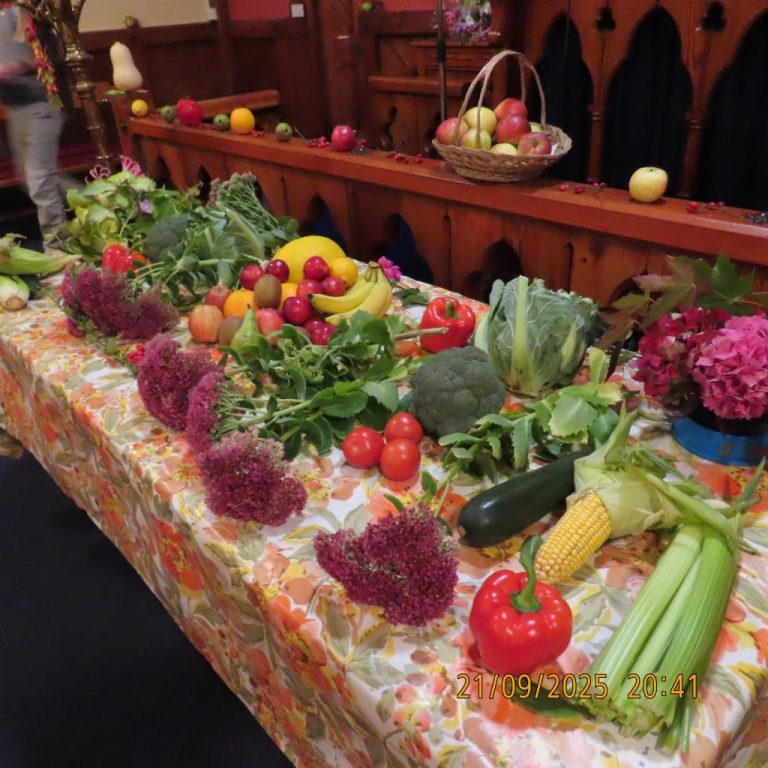 Harvest Service, Methodist Church Sunday September 21st