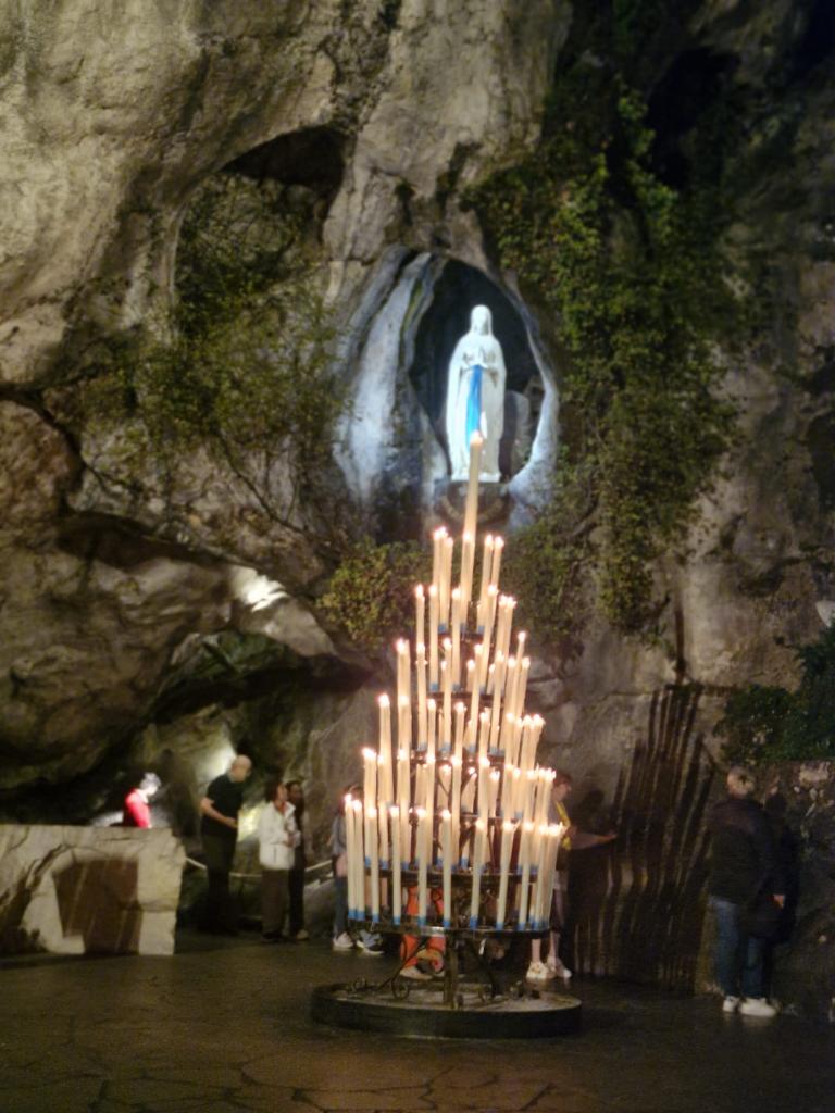 Night Procession in Lourdes led by the Killaloe Pilgrims.