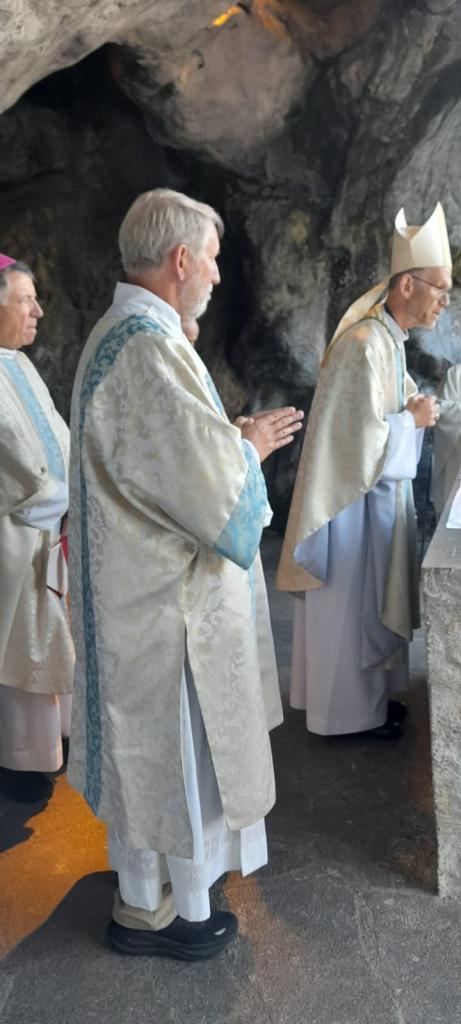 Mass at the Grotto in Lourdes led by Bishop Fintan Monahan