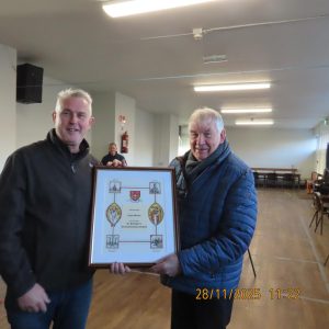Thank you to Liam Moran as he retires from his role of supervisor of St. Brendan’s Environmental Scheme – November 28th