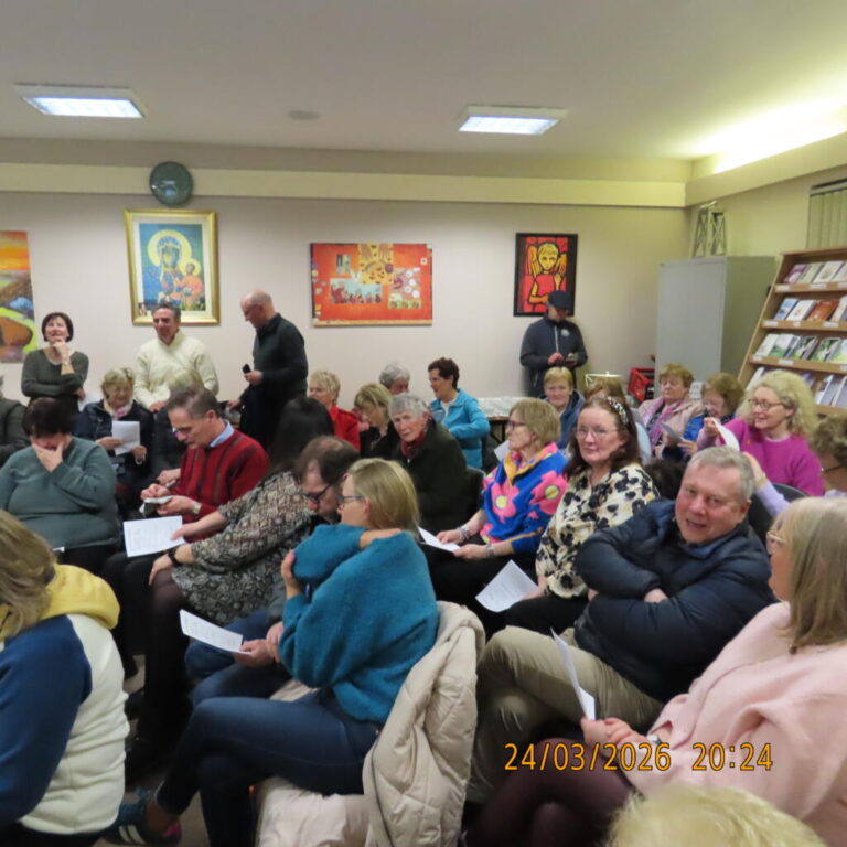 Nourishment evening with Maureen Kelly Staff of St Patrick's College Maynooth with Readers & Eucharistic Ministers Tuesday March 24th 2026.