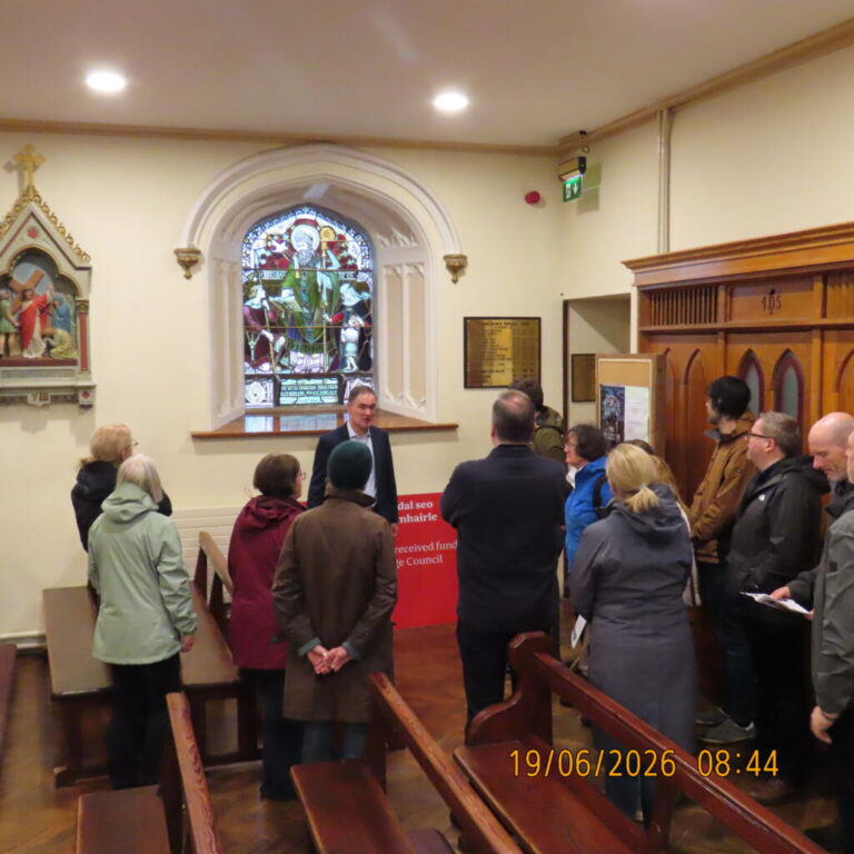 Visit of the Heritage Council Board to St. Brendan's with words of welcome from Brian Kennedy & Amanda Pedlow Heritage officer.