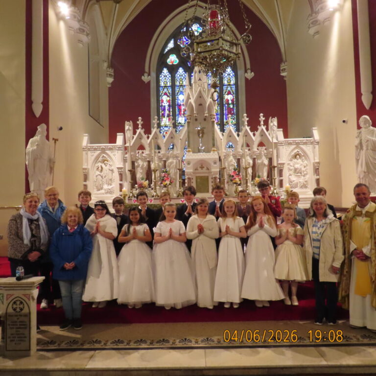 Delighted to celebrate Corpus Christi Procession with our first communion students may the reception of Holy Communion help them to grow strong in faith.