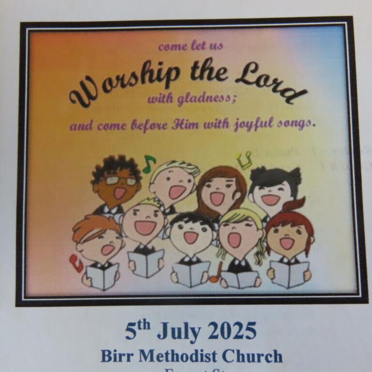 Songs of Praise Methodist Church Birr Sunday July 5th.
